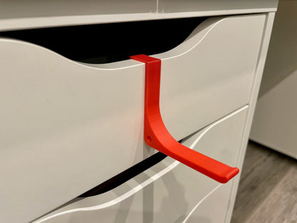 Für IKEA Alex Schublade Headset Halter in rot