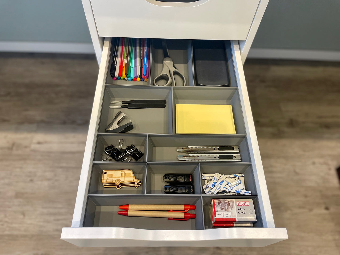 Für IKEA Alex Schublade Organizer Ordnung Set Boxen in grau