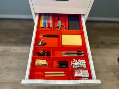Für IKEA Alex Schublade Organizer Ordnung Set Boxen in rot